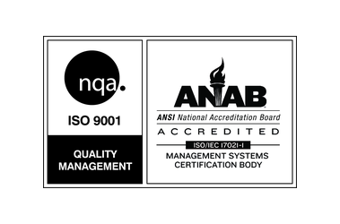 ISO 9001:2015 — certified by NQA / ANAB